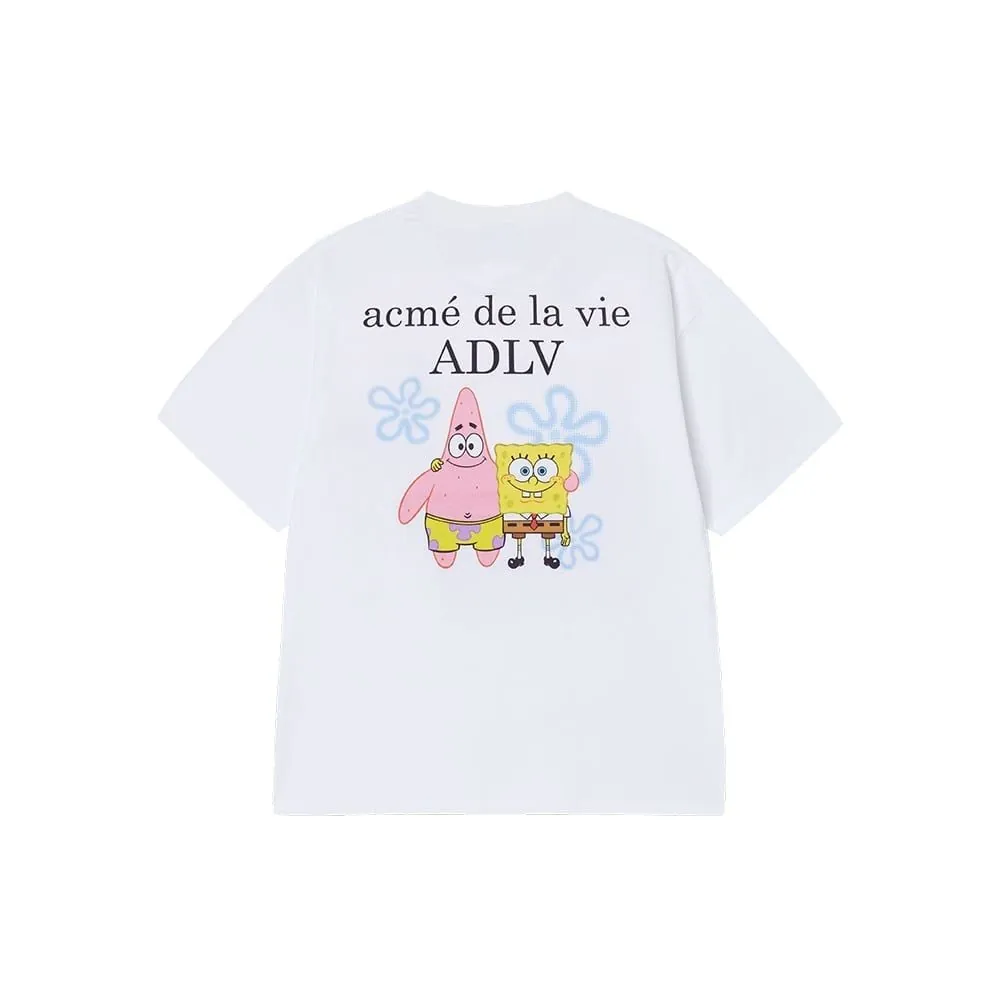 Áo Thun Unisex ADLV Acmé de la vie Seri Bọt Biển Spongebob Màu Trắng - Ảnh chi tiết 1
